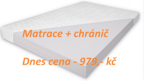 Matrace 160x80x10 cm + chránič PVC zdarma - 979,- kč Matrace 160x80x10 cm + chránič PVC zdarma - 979,- kč