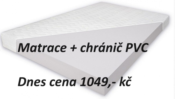 Matrace 180x80x10 cm + chránič PVC zdarma - 1049,- kč Matrace 180x80x10 cm + chránič PVC zdarma - 1049,- kč